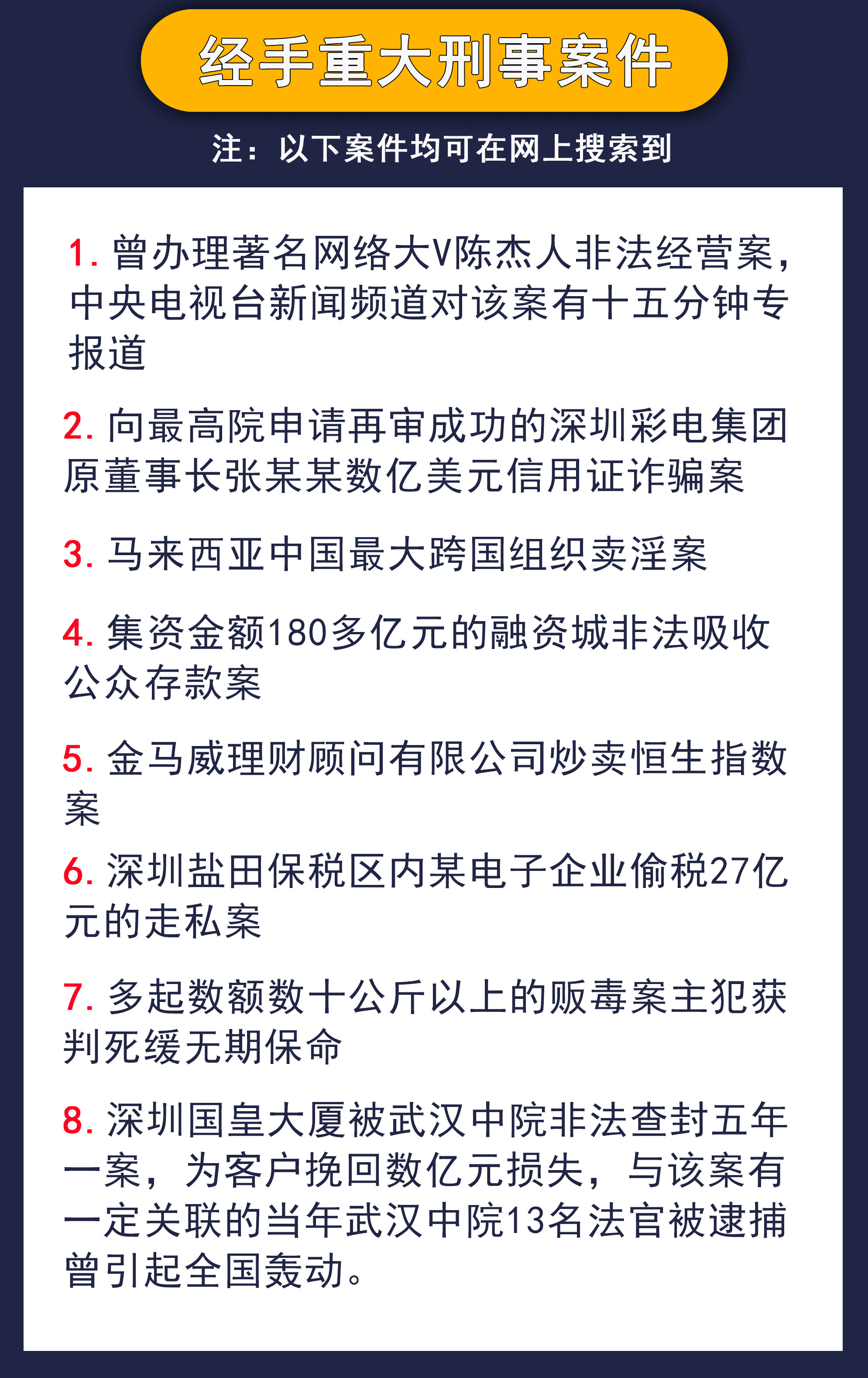 成功辩护案例